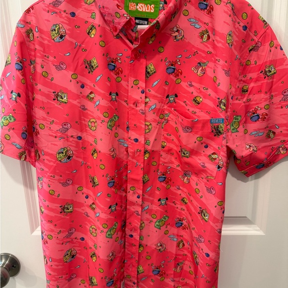 NWOT - SpongeBob "Krusty Bobs" – KUNUFLEX Short Sleeve Shirt size M - Picture 2 of 4